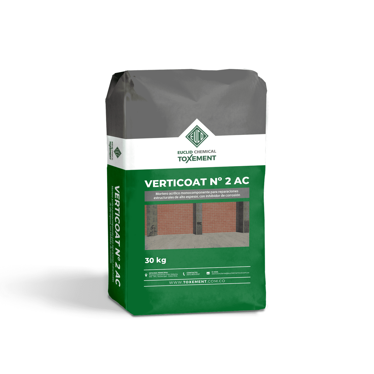 Verticoat No. 2 AC x 30 kg – Mortero Acrílico Estructural con Inhibidor de Corrosión